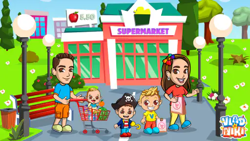 Vlad & Niki Supermarkt Spiel screenshot