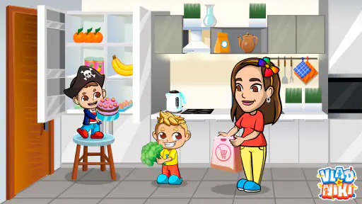 Vlad & Niki Supermarkt Spiel screenshot