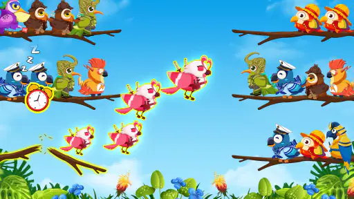Vogel Sortieren 2: Farbpuzzle screenshot 9