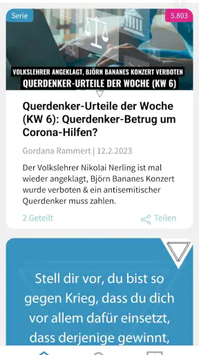 Volksverpetzer-App screenshot