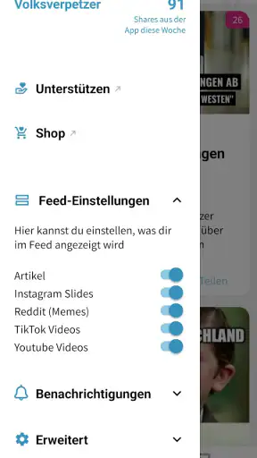 Volksverpetzer-App screenshot