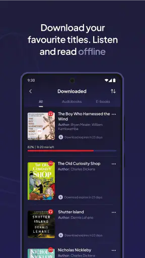 Voxa - Audiobooks & E-books screenshot