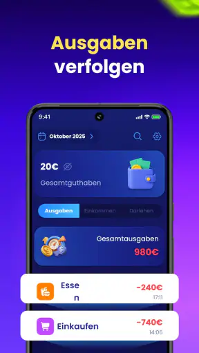WalletNote: Ausgaben-Tracker screenshot