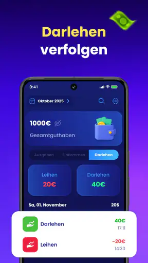 WalletNote: Ausgaben-Tracker screenshot