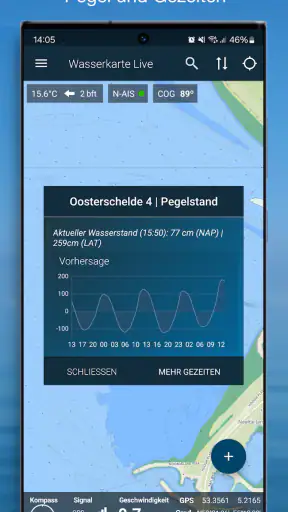 Wasserkarte Live - Routen, AIS screenshot