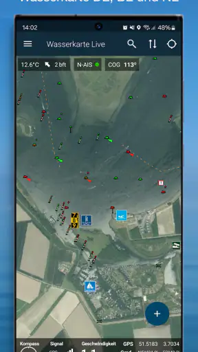 Wasserkarte Live - Routen, AIS screenshot