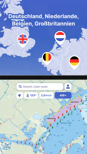 Waterkaarten: Boot Navigation screenshot 11