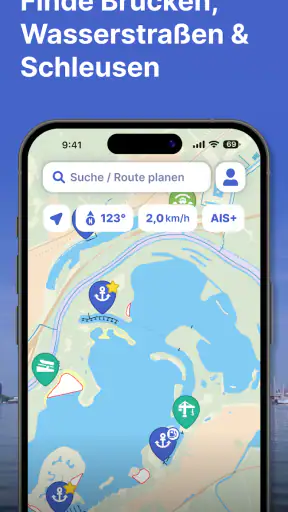 Waterkaarten: Boot Navigation screenshot