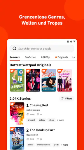 Wattpad - Wo Geschichten leben screenshot