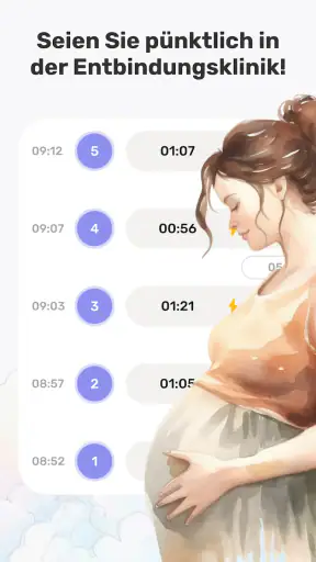 Wehenzähler: Kontraktion Timer screenshot