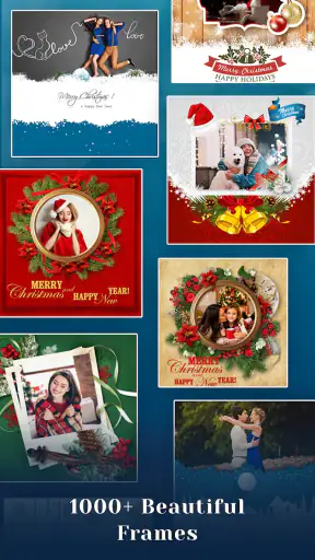 Weihnachtsfoto-Editor-Rahmen screenshot