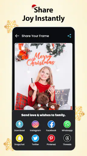 Weihnachtsfoto-Editor-Rahmen screenshot 9