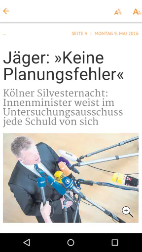 Westfalen-Blatt screenshot