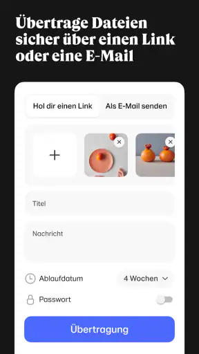 WeTransfer screenshot