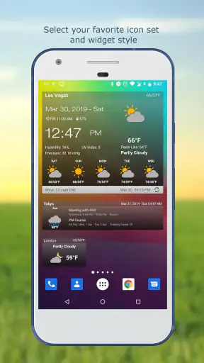 Wetter & Uhr Widget screenshot