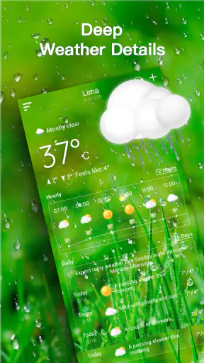 Wetter vorhersage screenshot