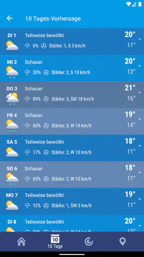 Wetter XS PRO screenshot