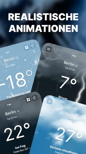 Wetterradar. Live-Vorhersage screenshot