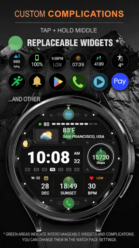 WFP 125 Digital watch face screenshot 11