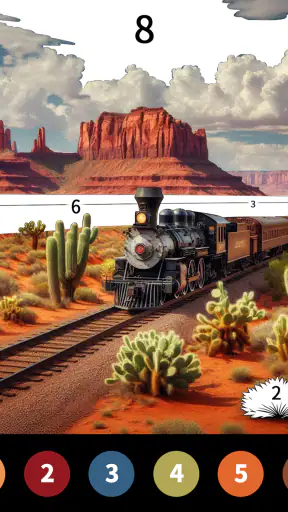 Wild West Color by Number Book screenshot 12