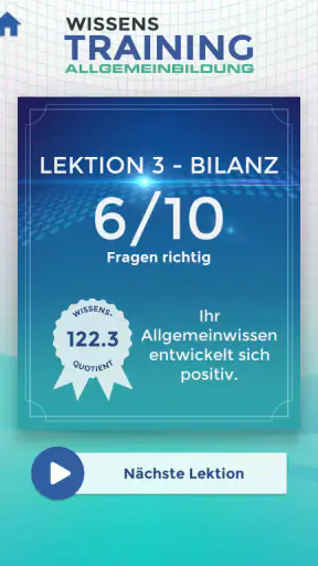 Wissenstraining. Das Quiz. screenshot 11