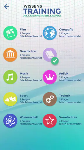 Wissenstraining. Das Quiz. screenshot