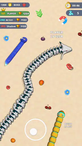 Worms .io Hungry Game screenshot