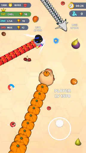 Worms .io Hungry Game screenshot