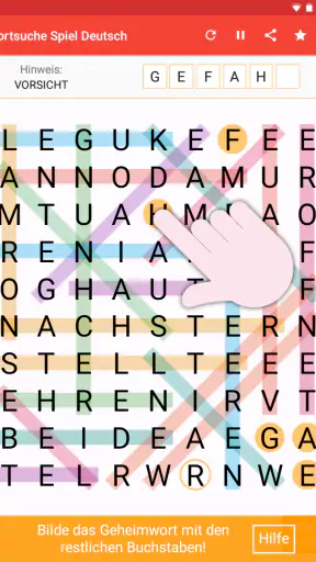 Wortsuche Spiel auf Deutsch screenshot 11