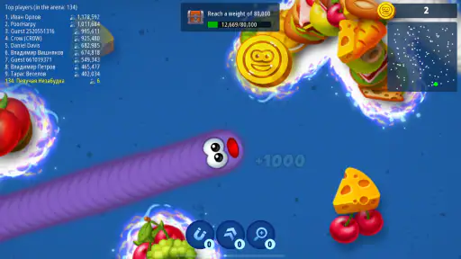 Wurmzone.io Gefräßige Schlange screenshot