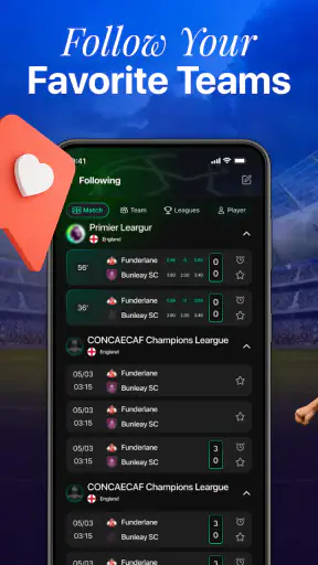 Fußball Live-Ergebnisse App screenshot 5