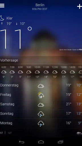 Yahoo Wetter screenshot 10