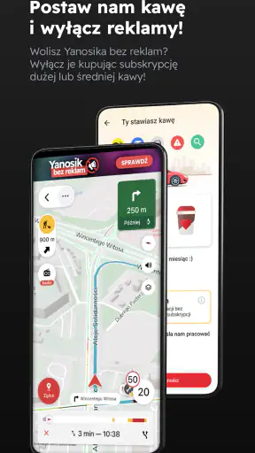 Yanosik: antyradar i nawigacja screenshot