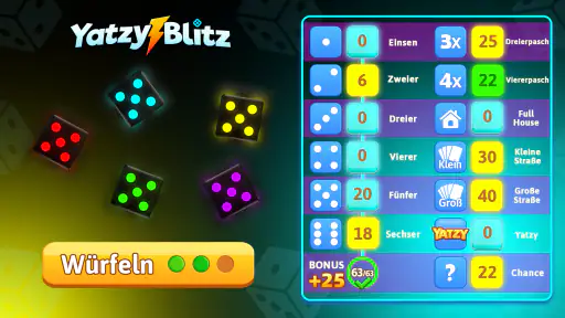 Yatzy Blitz: Würfelspiel screenshot