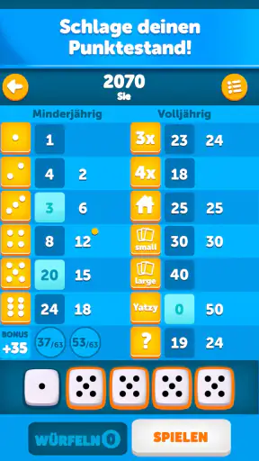 Yatzy Klassisch screenshot 12