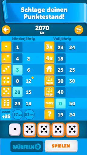 Yatzy Klassisch screenshot