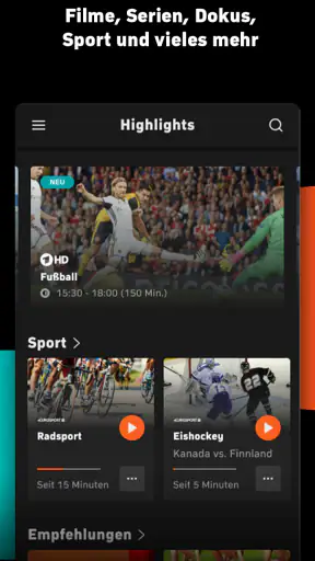 Zattoo - TV Streaming App screenshot