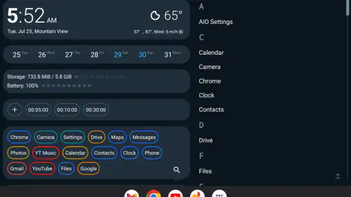 AIO Launcher screenshot