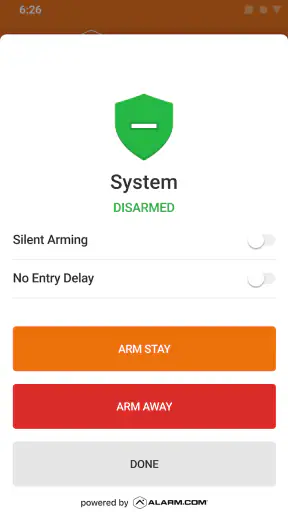 Alarm.com screenshot