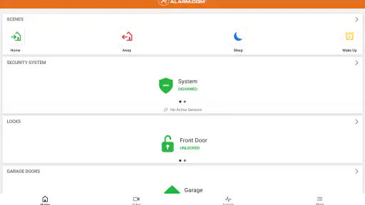 Alarm.com screenshot
