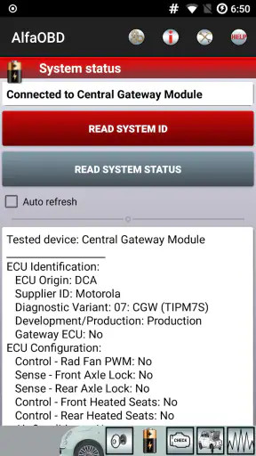 AlfaOBD screenshot