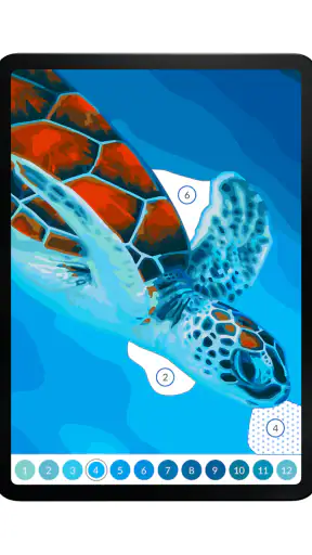 Paint by Number April Coloring screenshot