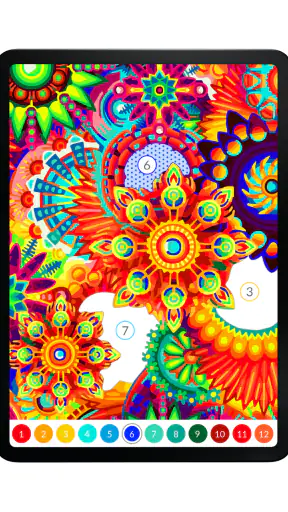 Paint by Number April Coloring screenshot