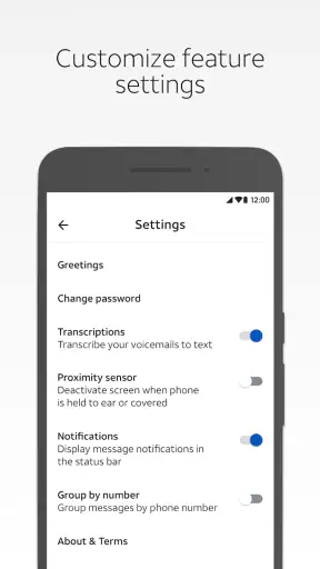 AT&T Visual Voicemail screenshot