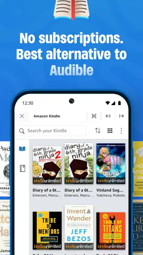 AudioBooks Unlimited to Kindle screenshot