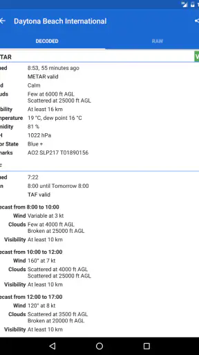 Avia Weather - METAR & TAF screenshot 10