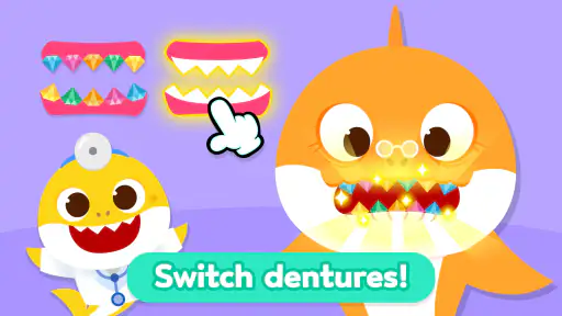 Baby Shark Dentist Play: Game screenshot