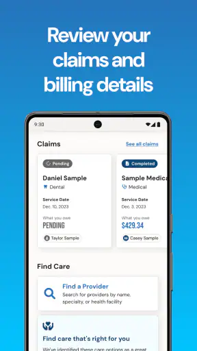BCBSMA MyBlue Member App screenshot