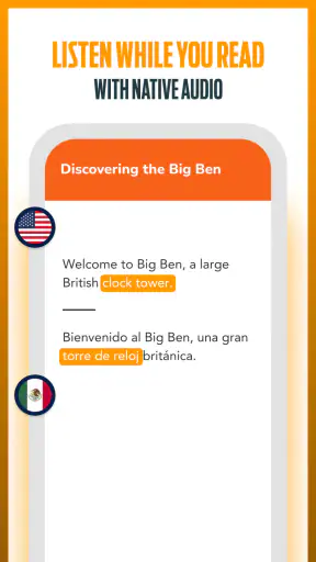Beelinguapp Language Learning screenshot