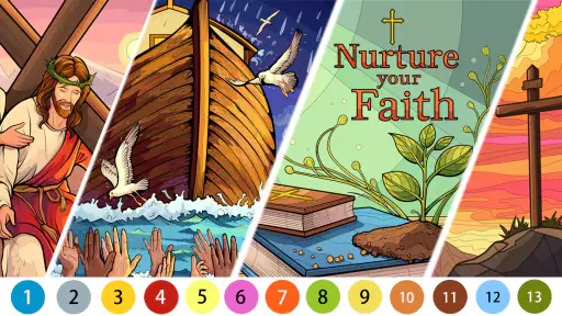 Bible Color Paint By Number screenshot